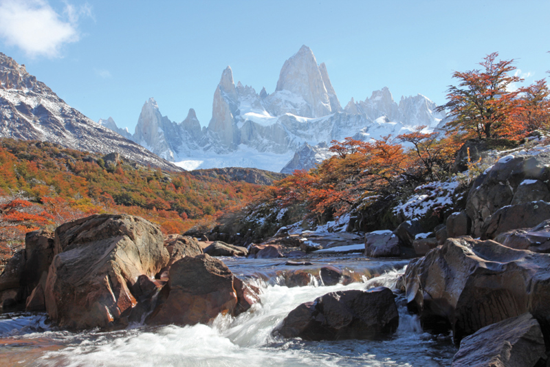 Fitz Roy er et af de meste markante bjerge i Patagonien